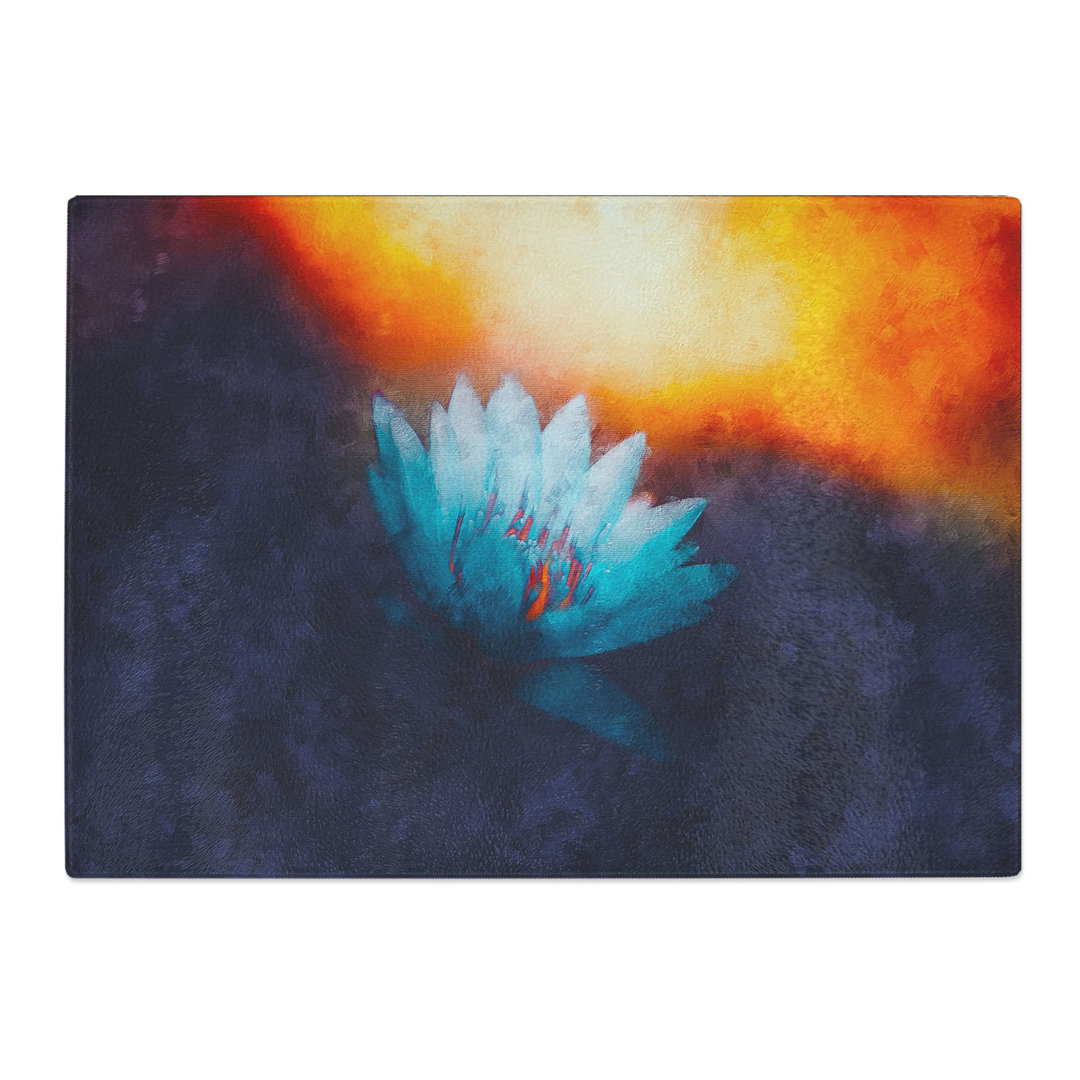 Tempered Glass Lotus Flower Chopping Board