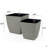 2-Pack Self-Watering Planter - Hand Woven Wicker - Thin Square-322108771