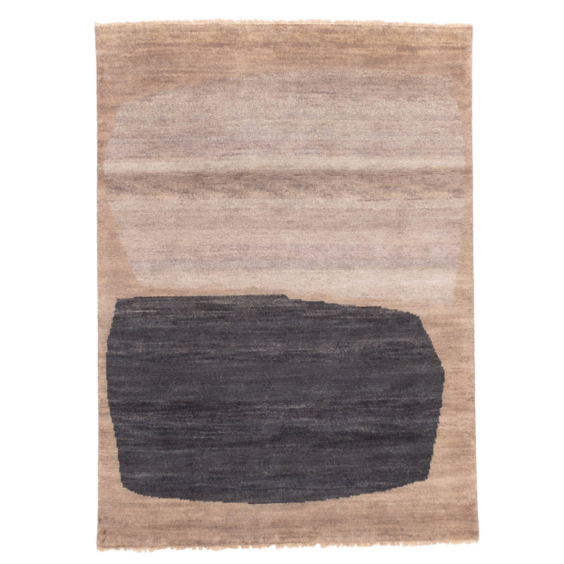 Tapis gris Pak Finest Gabbeh 5 pi 0 po x 6 pi 10 po