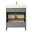Meuble-lavabo autoportant à simple cuve 30 po avec plateau en marbre Caldwell-107663169-107663168-107663165