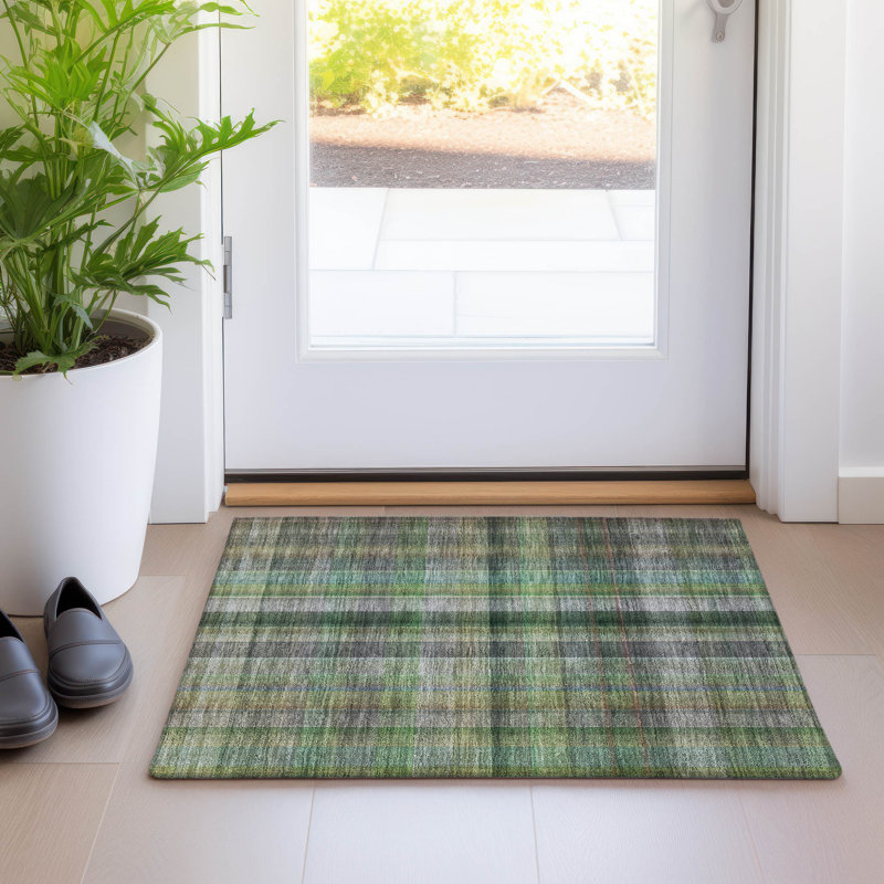 Tapis intérieur / extérieur Kinslee, Rectangle 1 pi 8 po x 2 pi 6 po
