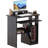 Oveson 29.5 Inch Study Writing Desk Small PC Laptop Table with Storage Shelves,Black-1847865368
