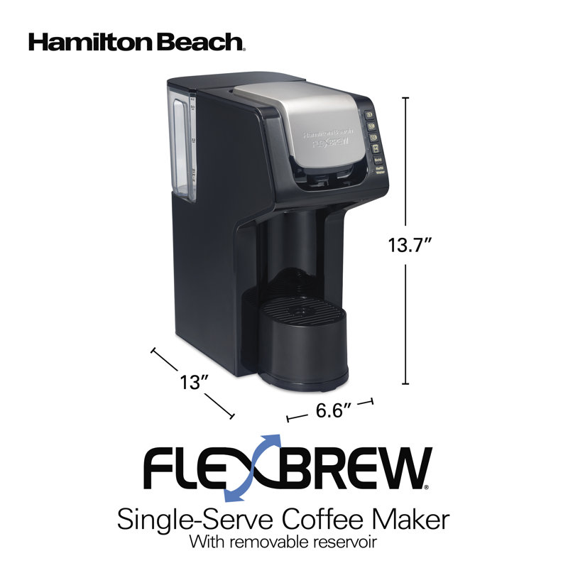 Cafetière à portion unique FlexBrew® de Hamilton Réservoir amovible