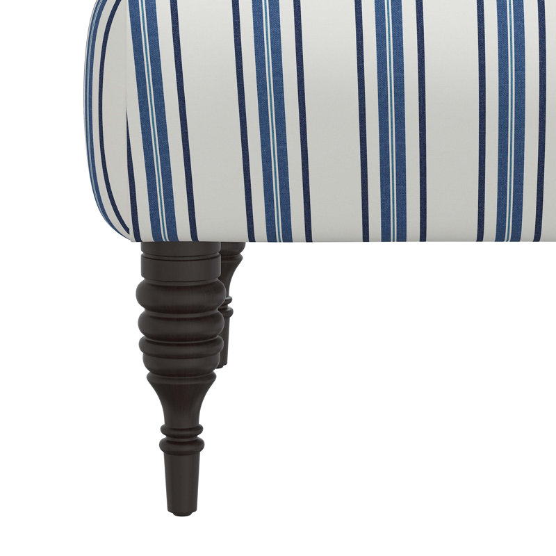 Fauteuil en coton Fairhope, Rayures bleu marine Philip