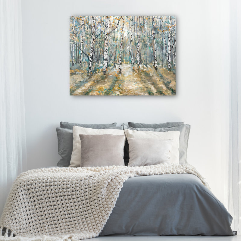 «Kaleidoscope Trees II» par Studio Arts, reproduction d'art sur toile, Toile tendue, H 11 po x l 14 po x P 1,5 po