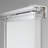 Embroidered Chiffon 5-Panel Single Rail Panel Track Extendable 40"-70"W x 91.4"H, Panel width 15.75"