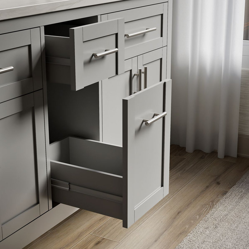 61" Single Bathroom Vanity Set, Atmos Gray, Atmos Grey