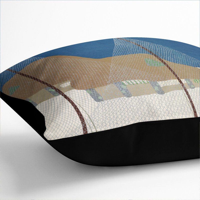 Square Cushion, 40cm H x 40cm W x 15cm D, Black