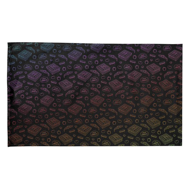 Mcguinness Tea Towel Kitchen Towel, Cotton Twill, Purple/Pink/Yellow