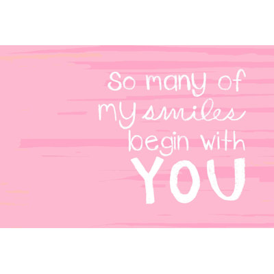 " Smiles Begin With You Pink "