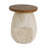 Laigha Modern Coastal Organic Pear-Shaped MGO Side Table with Faux Wood Grain Top for Patio, Balcony, Living Room-128952856-128952853
