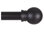 Curtain Rods For Windows 48 To 84-92 Inch, 5/8" Matte Black Curtain Rods, Stainless Steel Small Curtain Rods , Outdoor Curtain Rod Black