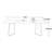 Ravinath Rectangular Faux Marble Top Dining Table-1384828702