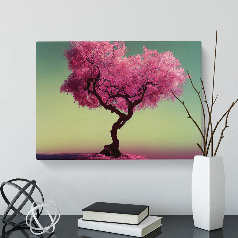 Brave Plum Blossom Tree - Wrapped Canvas, 40cm H x 60cm W x 3cm D