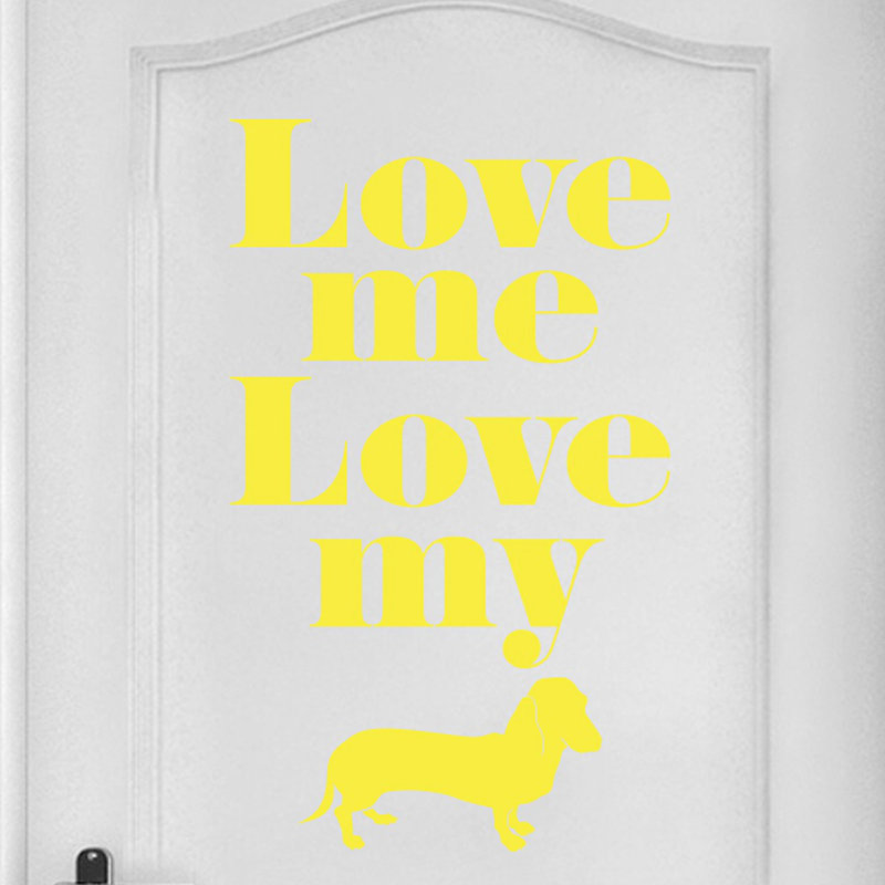 Animals Wall Decal, Bright Yellow