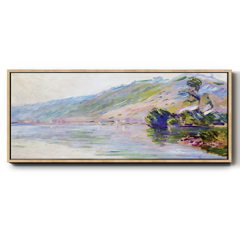 La seine au port - Toile encadrée, H 20 po x l 50 po