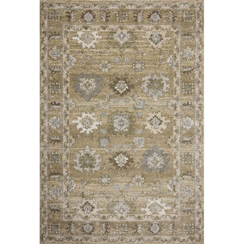 Charlton Home® Devara Sage / Stone Area Rug | Wayfair