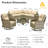 Tommy Outdoor Wicker 7 Person Seating Group With Cushions-349627907-359756640