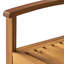 Banc d'extérieur en bois avec finition, améliore l'espace, l 48,50 po x P 24,96 po, H 35,24 po, capacité de poids de 250 lb. Patio pour utilisation, décoration, capacité de poids