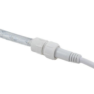 Ensemble de connecteur pour cordon lumineux à DEL Novelty Lights, 6 pi de long, 2 fils, conçu pour un cordon lumineux 1/2 po