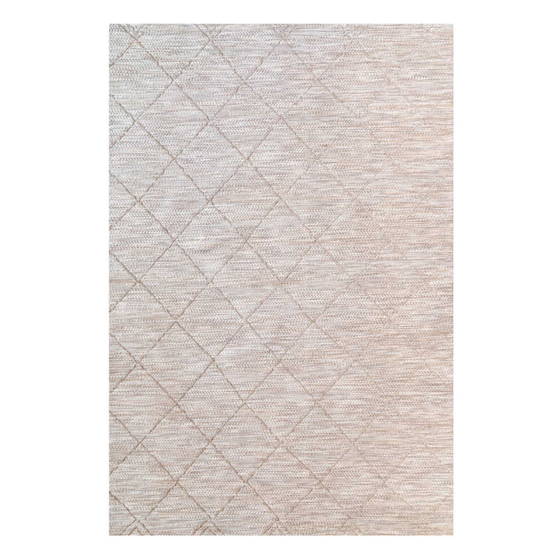 Power Loom Beige Indoor/Outdoor Rug, Rectangle 120 x 170cm