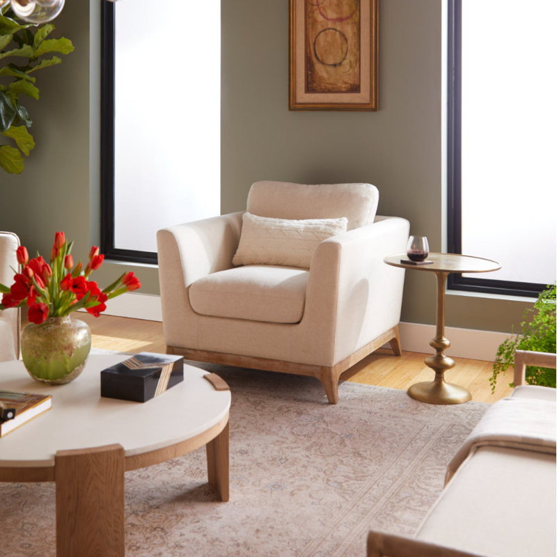 Chicory Fabric Armchair