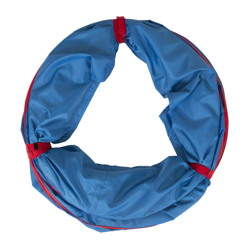 Pacific Play Tents 9-Foot Blue and Red Kids Play Tunnel