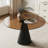 35-inch round glass dining table