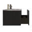 Meuble-lavabo flottant rayé 36 po avec lavabo en céramique 36 po, pré-assemblé