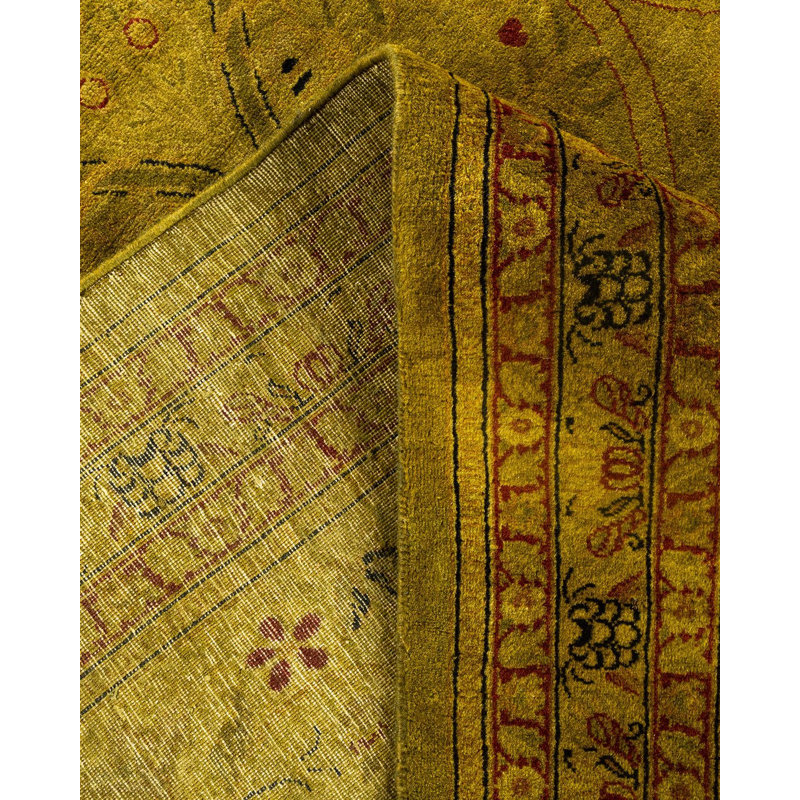 Fine Vibrance One-of-a-Kind 9'2" x 12'4" Hand Knotted Area Rug
