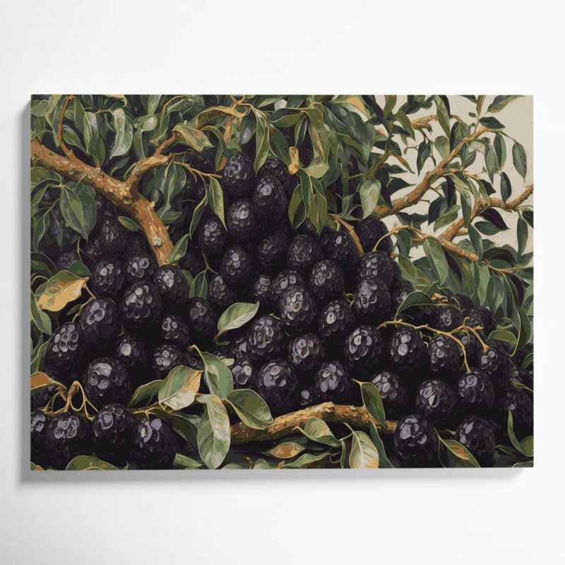 Art mural sur toile noir, H 11 po x l 14 po