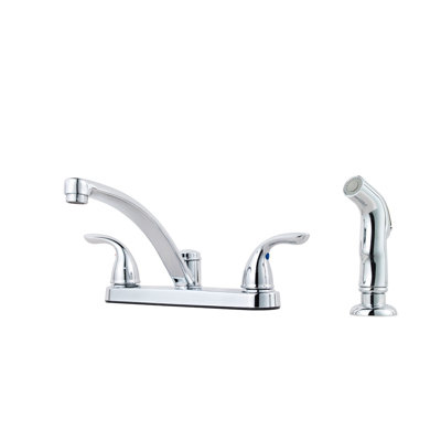 Double Handle Kitchen Faucet with Side Spray
