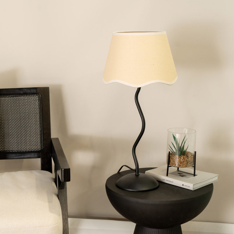 Dakiyah Metal Table Lamp, White, No