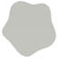 Table d'appoint blanche Trevor avec plateau en forme de nuage (table basse incluse)