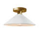 Single Light Ceramic LED Semi Flush Mount