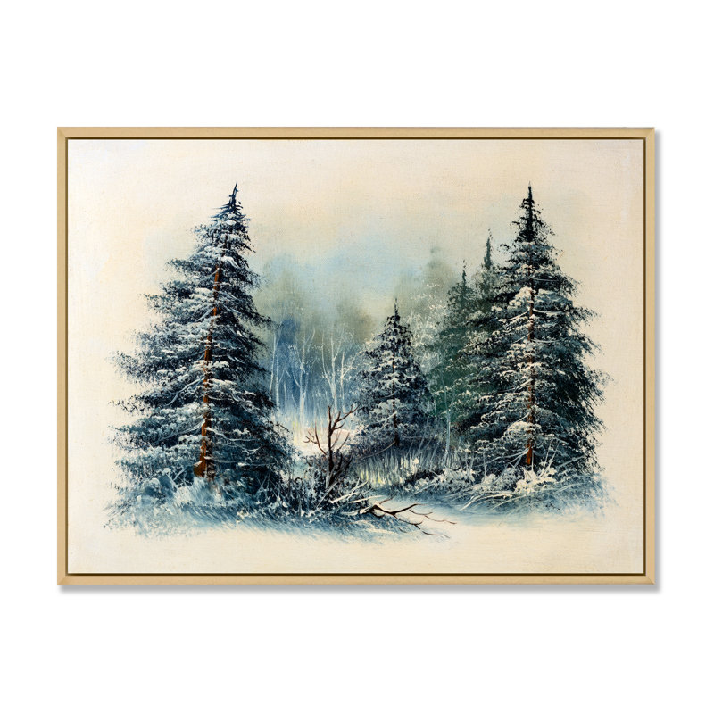 Obispo - Art mural sur toile traditionnel, H 24 po x l 36 po x P 1 po, Cadre flottant brun