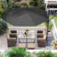 Piqua 300cm Lighted Market Parasol-240736456