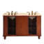 Ensemble de meuble-lavabo de salle de bain double 55 po Teme