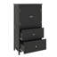 Armoire de rangement sur pied avec 2 tiroirs et 2 portes réglables-1241659160