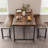 Rosabelle 4 - Person Four Leg Dining Set