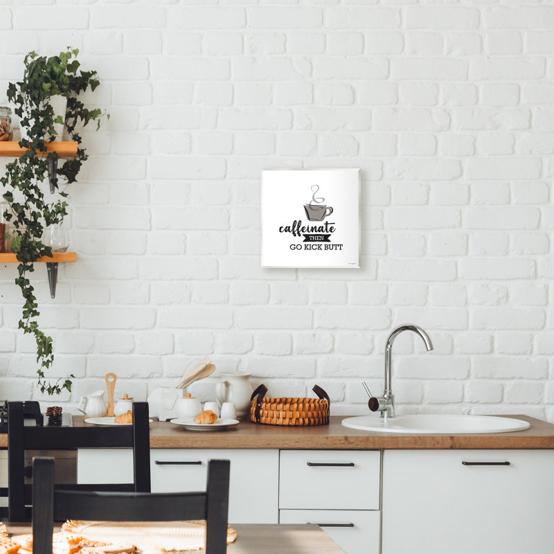 Plaque murale «Caffeinate Ensuite Kick», design par Seven Trees Design