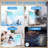 3 In 1 8000 BTU Portable Air Conditioner with Dehumidifier & Fan, 2 Fan Speeds, 24H Timer, Remote Control, Energy Efficiency