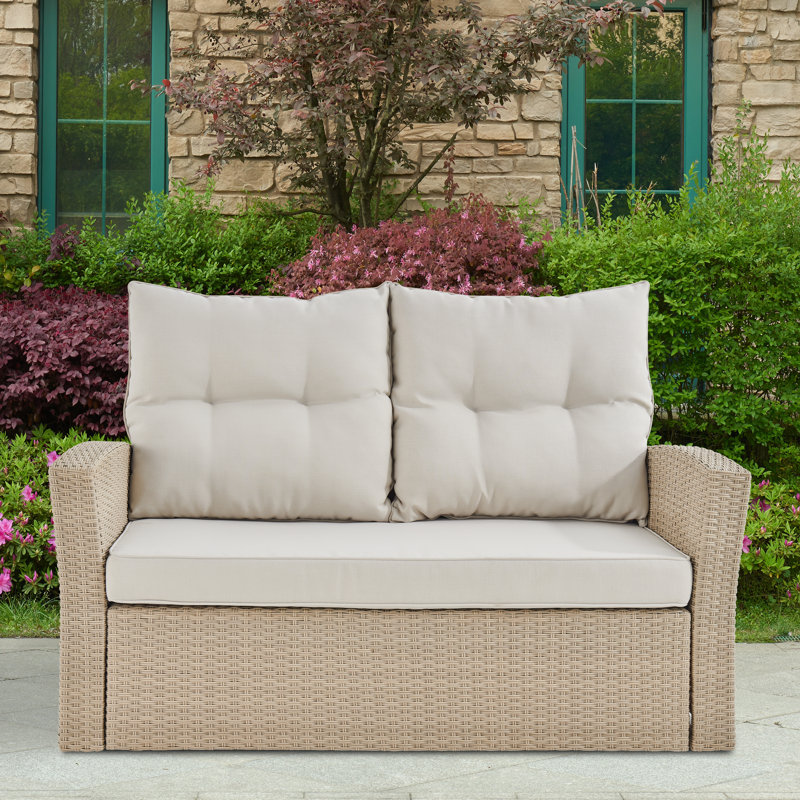 143.5cm Wide Loveseat with Cushions
