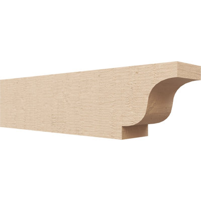 Queue de chevron Timberhane en faux cèdre brut Newport, l 4 po x H 6 po x L 24 po, brun clair apprêté