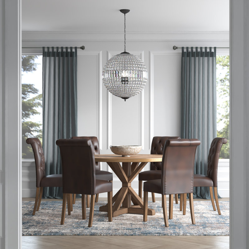 Ashbaugh 6 - Person Pedestal Dining Set