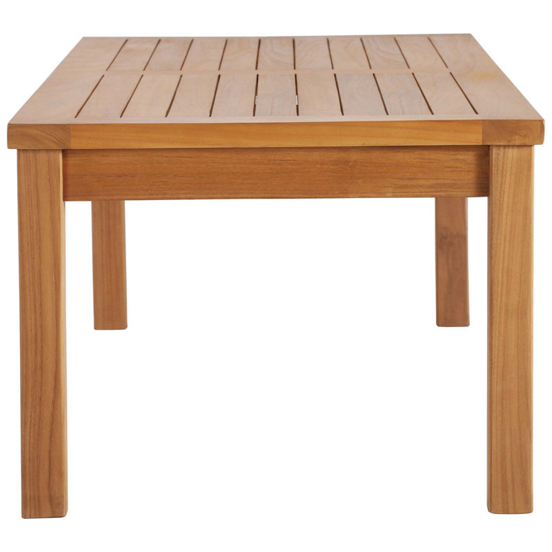 Upland Outdoor Patio Teak Wood Coffee Table