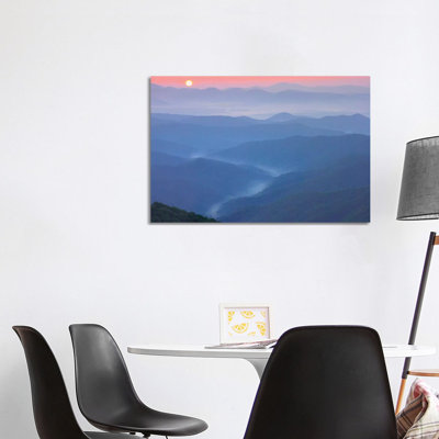 Sunset Over The Pisgah National Forest Form The Blue Ridge Parkway, North Carolina II by Tim Fitzharris - Wrapped Canvas Print