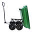 Chariot de jardin avec assemblage facile - pneu de 10 po, capacité de 300 lb, corps de 75 l, poignée de 180 degrés, herbe de pneu de 10 pouces, tour de 75 litres