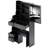 Small Size Left Drawer Desktop Vanity Table + Cushioned Stool, Extra Large Sliding Mirror, Multi Layer, High Capacity Storage Fashionable Dresser, Suitable For Small Space, EPA,GCC,UL Certificate-489521137