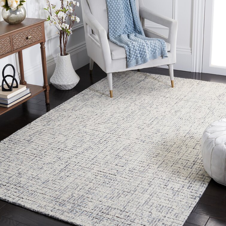 Cowan Ivory/Grey Tufted Wool Rug - Home Smith